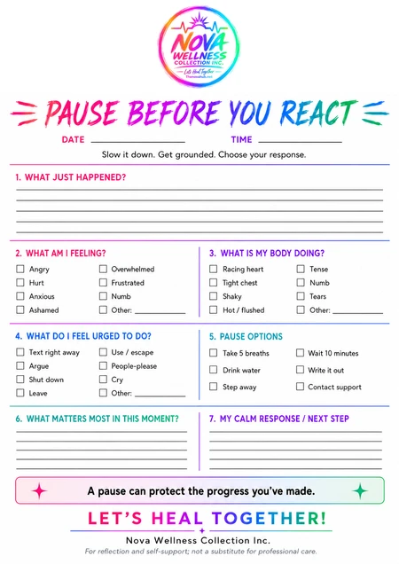 Preview of Pause Before You React