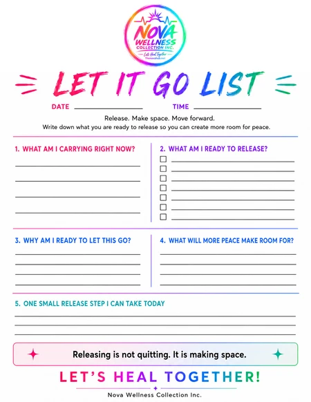 Preview of Let It Go List