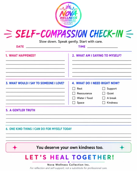 Preview of Self-Compassion Check-In