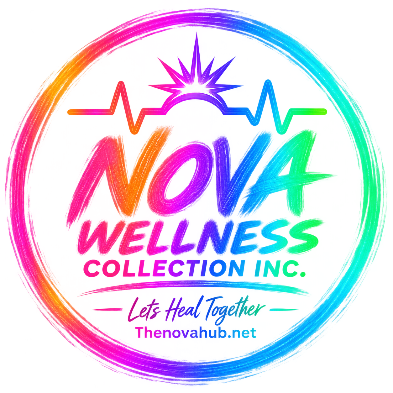 Nova Wellness Collection Inc. official rainbow logo